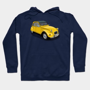 Citroen 2CV in yellow Hoodie